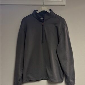 Gray Quarter-Zip Pullover
